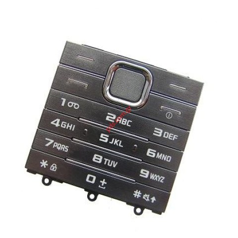 Γνήσιο πληκτρολόγιο Samsung S5610 Graphite σε γκρί χρώμα