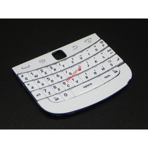 Γνήσιο πληκτρολόγιο σετ BlackBerry 9900 Bold White σε λευκό χρώμα (περιλαμβάνει την πλακέτα πληκτρολογίου)