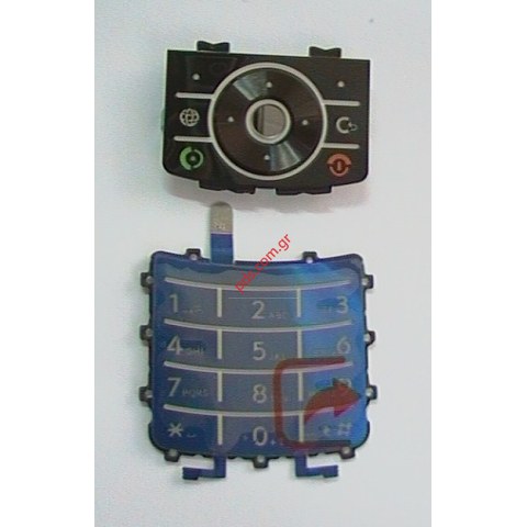 Γνήσιο πληκτρολόγιο set Motorola Z3 Function black whith Numeric Blue