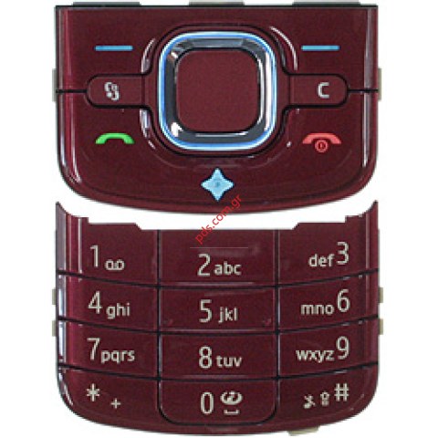 Γνήσιο πληκτρολόγιο σετ NOKIA 6210navigator σε κόκκινο χρώμα