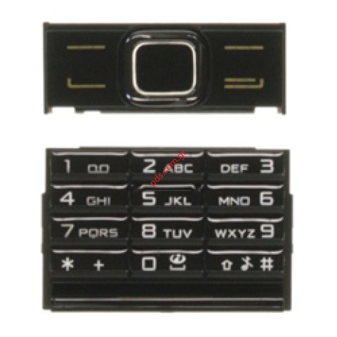 Γνήσιο πληκτρολόγιο σετ Nokia 8800 Black Arte σε μαύρο χρώμα 