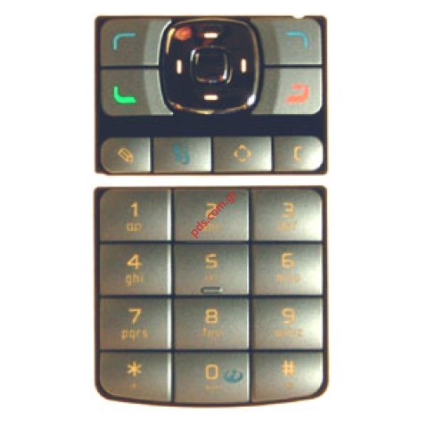 Original keypad Nokia N93 set upper and lower grey