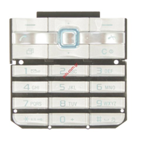 Γνήσιο πληκτρολόγιο SonyEricsson G502 Silver