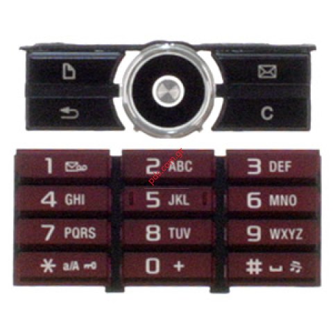 Γνήσιο πληκτρολόγιο SonyEricsson G900 SET Κόκκινο (Ανω λειτουργιών και κάτω αριθμητικό)