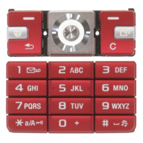 Γνήσιο πληκτρολόγιο SonyEricsson K610i Red κόκκινο