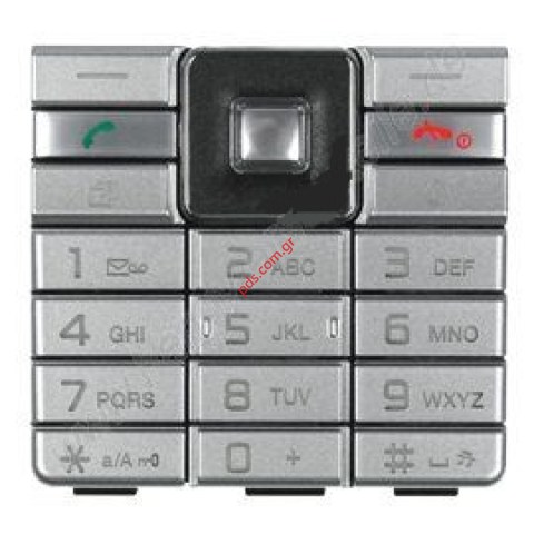Γνήσιο πληκτρολόγιο SonyEricsson Naite J105i Silver for blue