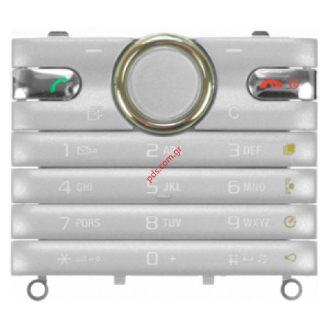 Γνήσιο πληκτρολόγιο SonyEricsson S312 latin silver
