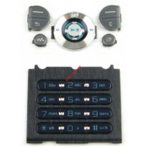 Γνήσιο πληκτρολόγιο SonyEricsson W580i Blue grey Set 