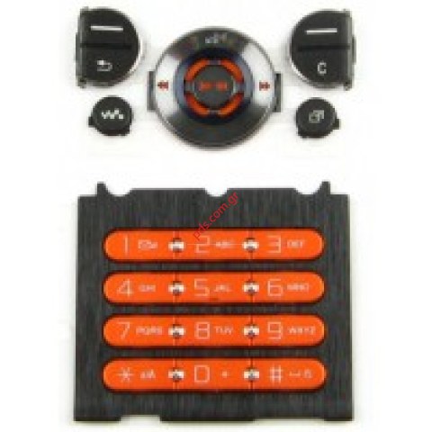 Γνήσιο πληκτρολόγιο SonyEricsson W580i Orange Set 