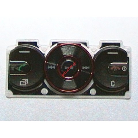 Γνήσιο πληκτρολόγιο SonyEricsson W705 λειτουργιών σε μαύρο/κόκκινο χρώμα