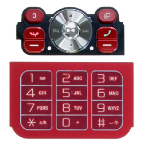 Γνήσιο πληκτρολόγιο SonyEricsson W910i SET Red
