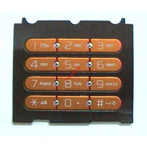 Γνήσιο πληκτρολόγιο T9 SonyEricsson W580i Black/Orange αριθμητικό