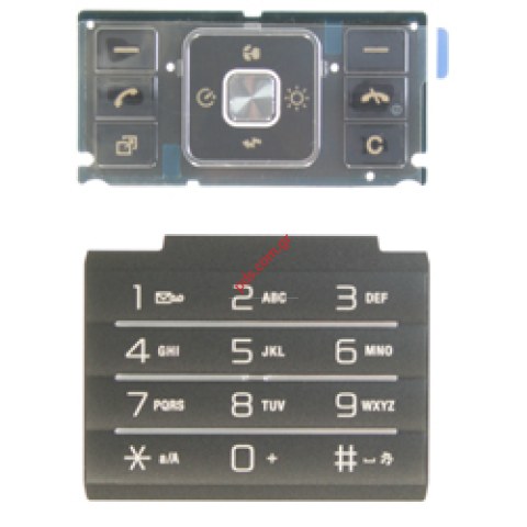 Γνήσιο σετ πληκτρολογίου SonyEricsson C905 για το μαύρο χρώμα (function and numeric)