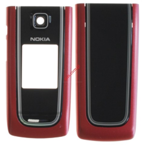 Γνήσια Νokia 6555 πρόσοψη και καπάκι μπαταρίας Black/Red Γνήσια Νokia 6555 πρόσοψη και καπάκι μπαταρίας Black/Red
