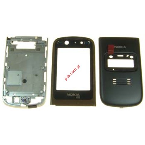Γνήσια Nokia N93 πρόσοψη πάνω τμήμα μαύρο 3 τεμάχια