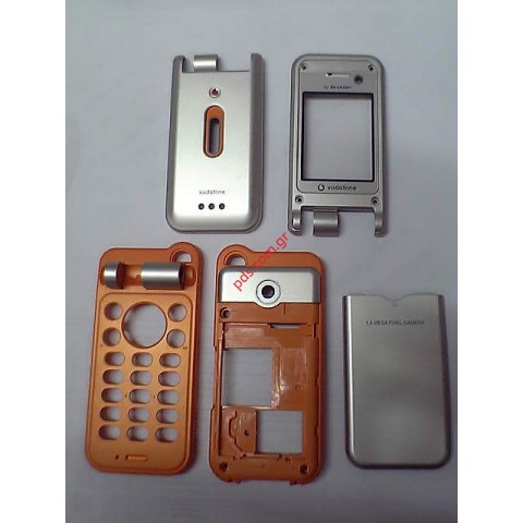 Γνήσια ολόκληρη πρόσοψη housing original SHARP V703 VODAFONE orange