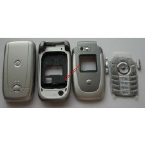 Γνήσια ολόκληρη σετ για Motorola V360 Grey silver