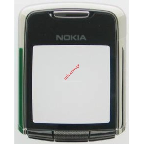 Γνήσια πρόσοψη ασημί οθόνης ΝΟΚΙΑ 8800 με το τζαμάκι σε grey χρώμα