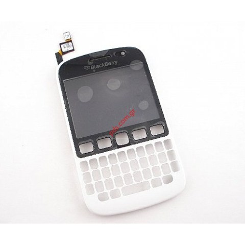 Γνήσια πρόσοψη BlackBerry 9720 White σε λευκό χρώμα με την αφή touch digitizer