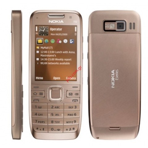 Γνήσια πρόσοψη complete set Nokia E52 Gold με καπάκι μπαταρίας σε χρυσό χρώμα. Γνήσια πρόσοψη complete set Nokia E52 Gold με καπάκι μπαταρίας σε χρυσό χρώμα.