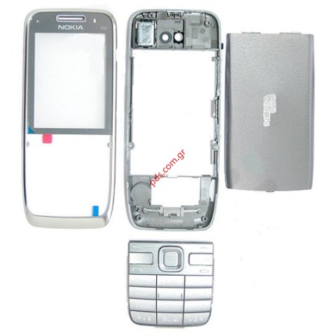 Γνήσια πρόσοψη complete set Nokia E52 Grey με καπάκι μπαταρίας
