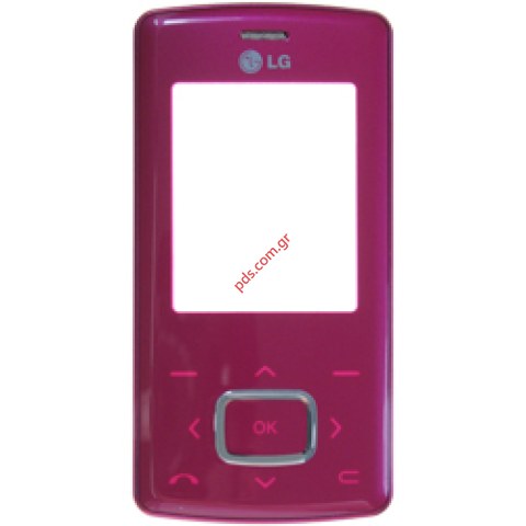 Original front cover LG KG800 Chocolate in pink color Original front cover LG KG800 Chocolate in pink color
