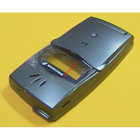 Γνήσια πρόσοψη Ericsson T29s Grey Blue σε γκρί χρώμα με το πορτάκι και το μικρόφωνο (ΕΞΑΝΤΛΗΘΗΚΑΝ)