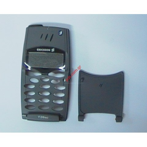 Γνήσια πρόσοψη housing original ERICSSON T28s σε γκρί χρώμα με το πορτάκι και το μικρόφωνο