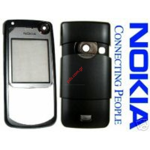Γνήσια πρόσοψη housing original ΝΟΚΙΑ 6680 μαύρη ασημί Γνήσια πρόσοψη housing original ΝΟΚΙΑ 6680 μαύρη ασημί