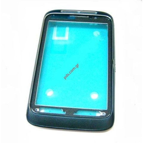 Γνήσια πρόσοψη HTC Wildfire S Black σε μαύρο χρώμα (Empty) χωρίς εξαρτήματα