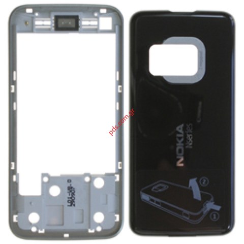 Γνήσια πρόσοψη και καπάκι μπαταρίας  Nokia N81 Vanila 1 Brown 