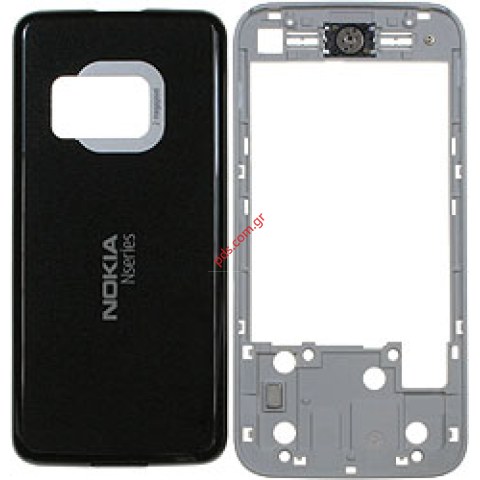 Γνήσια πρόσοψη και καπάκι μπαταρίας Nokia N81 Vanila 2 Silver