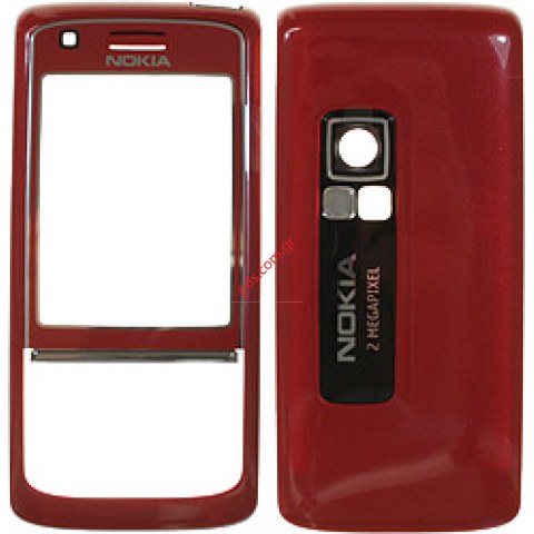 Γνήσια πρόσοψη και πίσω καπάκι Nokia 6288 Red