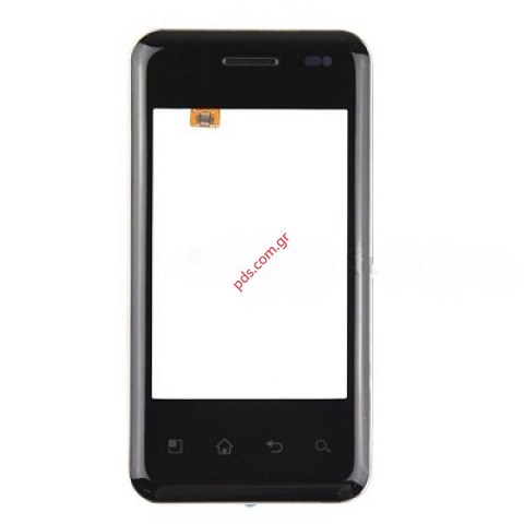 Γνήσια πρόσοψη LG E720 Optimus Chic Black με το τζάμι και την αφή σε μαύρο χρώμα Γνήσια πρόσοψη LG E720 Optimus Chic Black με το τζάμι και την αφή σε μαύρο χρώμα