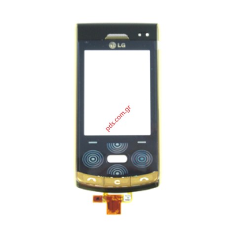 Γνήσια πρόσοψη LG KF750 Secret Gold color με το τζαμάκι
