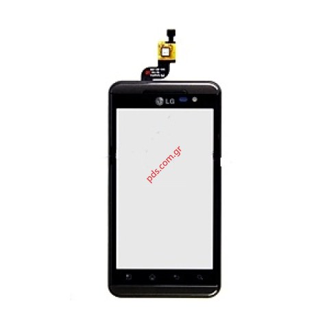 Γνήσια πρόσοψη LG P920 Optimus 3D Black με το τζάμι και την αφή σε μαύρο χρώμα