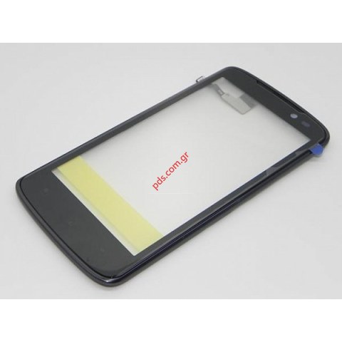 Γνήσια πρόσοψη LG P936 Optimus True HDLTE Black με το τζάμι και την αφή σε μαύρο χρώμα (Len Touch screen digitizer) 