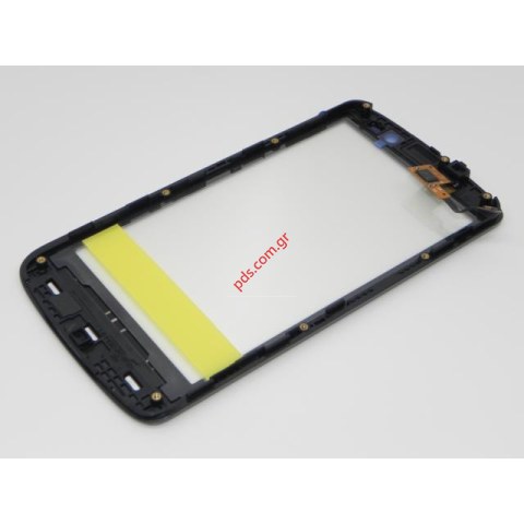Γνήσια πρόσοψη LG P936 Optimus True HDLTE Black με το τζάμι και την αφή σε μαύρο χρώμα (Len Touch screen digitizer) 
