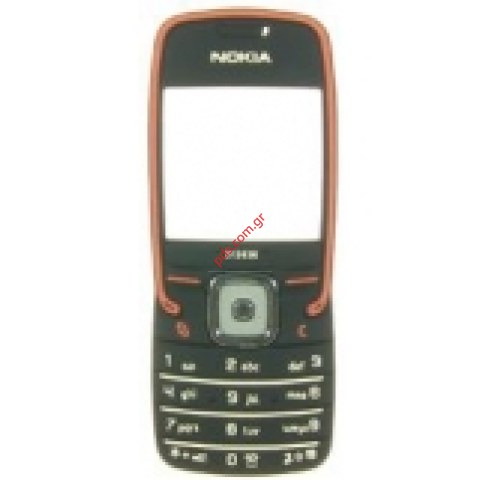 Γνήσια πρόσοψη με πληκτρόλογιο και το τζαμάκι Nokia 5500 black red Γνήσια πρόσοψη με πληκτρόλογιο και το τζαμάκι Nokia 5500 black red