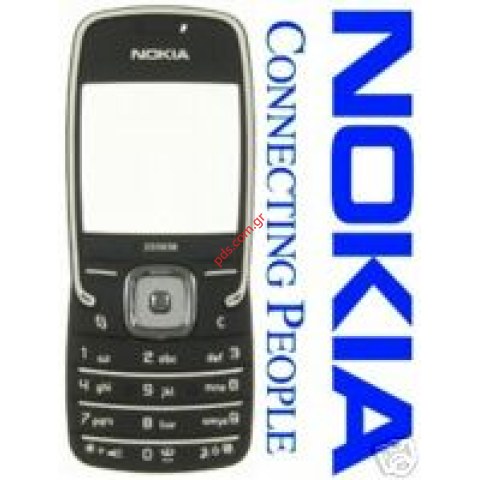 Γνήσια πρόσοψη με πληκτρόλογιο και το τζαμάκι Nokia 5500 Black silver Γνήσια πρόσοψη με πληκτρόλογιο και το τζαμάκι Nokia 5500 Black silver