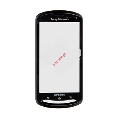 Γνήσια πρόσοψη με το εξωτερικό τζάμι και την αφή Sonyericsson XPeria Pro MK16i σε μαύρο χρώμα 