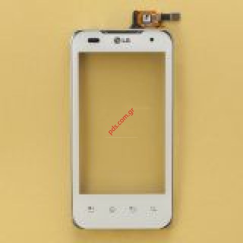 Γνήσια πρόσοψη με το τζαμάκι και την οθόνη αφής LG P990 Optimus Speed 2x (Touch Digitazer White)