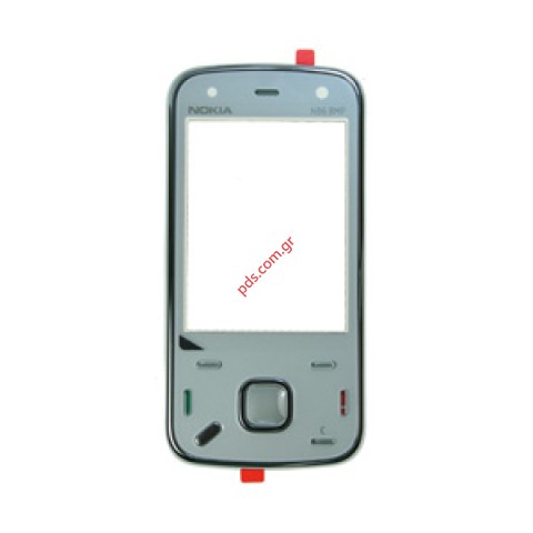 Γνήσια πρόσοψη με το τζαμάκι μόνο Nokia N86 σε λευκό χρώμα (ΔΕΝ ΠΕΡΙΛΑΜΒΑΝΕΙ ΤΗΝ ΠΛΑΚΕΤΑ ΠΛΗΚΤΡΟΛΟΓΙΟΥ)