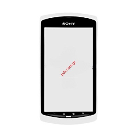 Γνήσια πρόσοψη με το τζάμι και τήν αφή Sony Xperia Neo L MT25i σε λευκό χρώμα