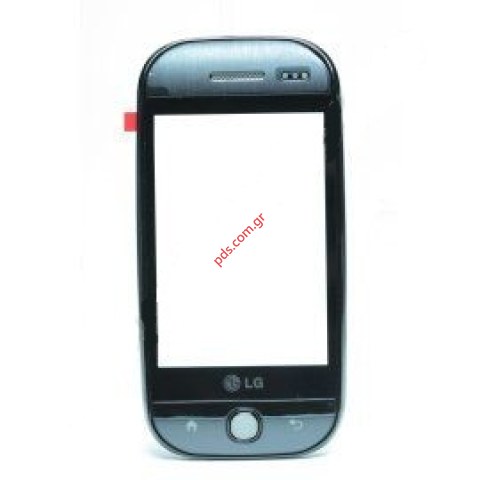 Γνήσια πρόσοψη με το τζάμι και το πάνελ αφής LG GW620 digitazer touch screen grey Γνήσια πρόσοψη με το τζάμι και το πάνελ αφής LG GW620 digitazer touch screen grey