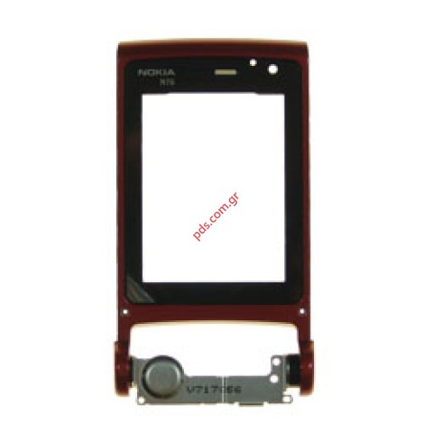 Γνήσια πρόσοψη με τζαμάκι Nokia N76 Red Hinge B cover