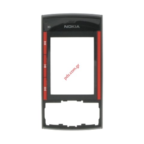 Γνήσια πρόσοψη με τζαμάκι Nokia X3-00 Red για το κόκκινο χρώμα Γνήσια πρόσοψη με τζαμάκι Nokia X3-00 Red για το κόκκινο χρώμα