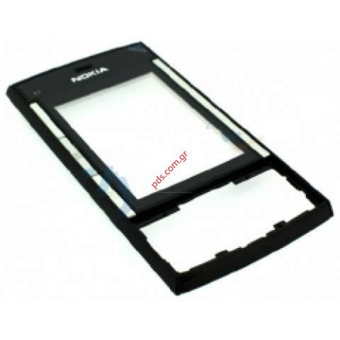 Original housing Nokia X3 front cover in black color and display glass Original housing Nokia X3 front cover in black color and display glass