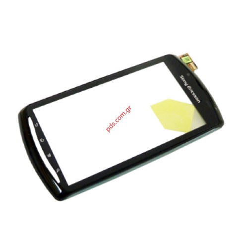 Γνήσια πρόσοψη με τζαμάκι Sony Ericsson Xperia Play R800i (Front cover+Display Glass+Touch Panel Digitazer) Black