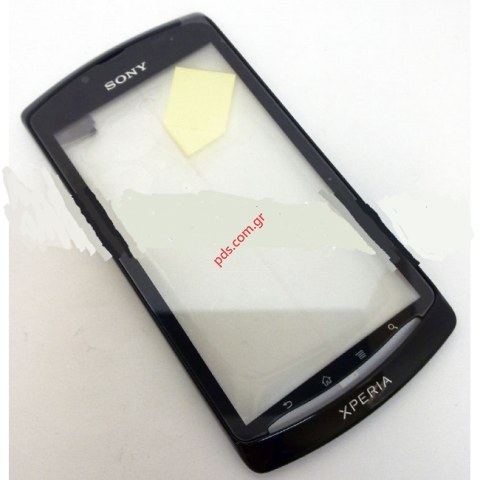 Γνήσια πρόσοψη με τζάμι Sony Xperia Neo L MT25i Black σε μαύρο χρώμα